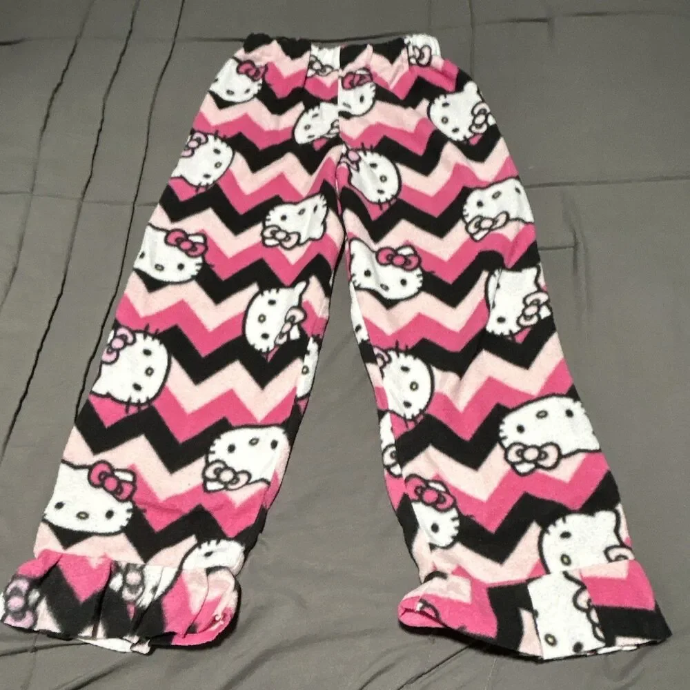 Hello Kitty Girls Size 10. 2-Piece 100% Pajama Set, Long Sleeve